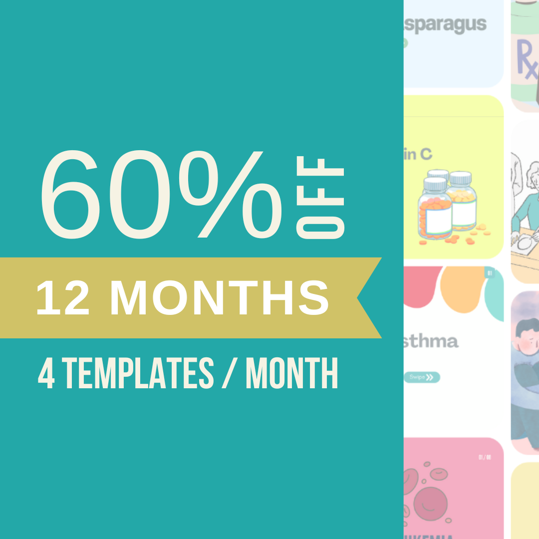 12-Month Pre-Paid Plan (04 Templates a Month) for Mental Health Content