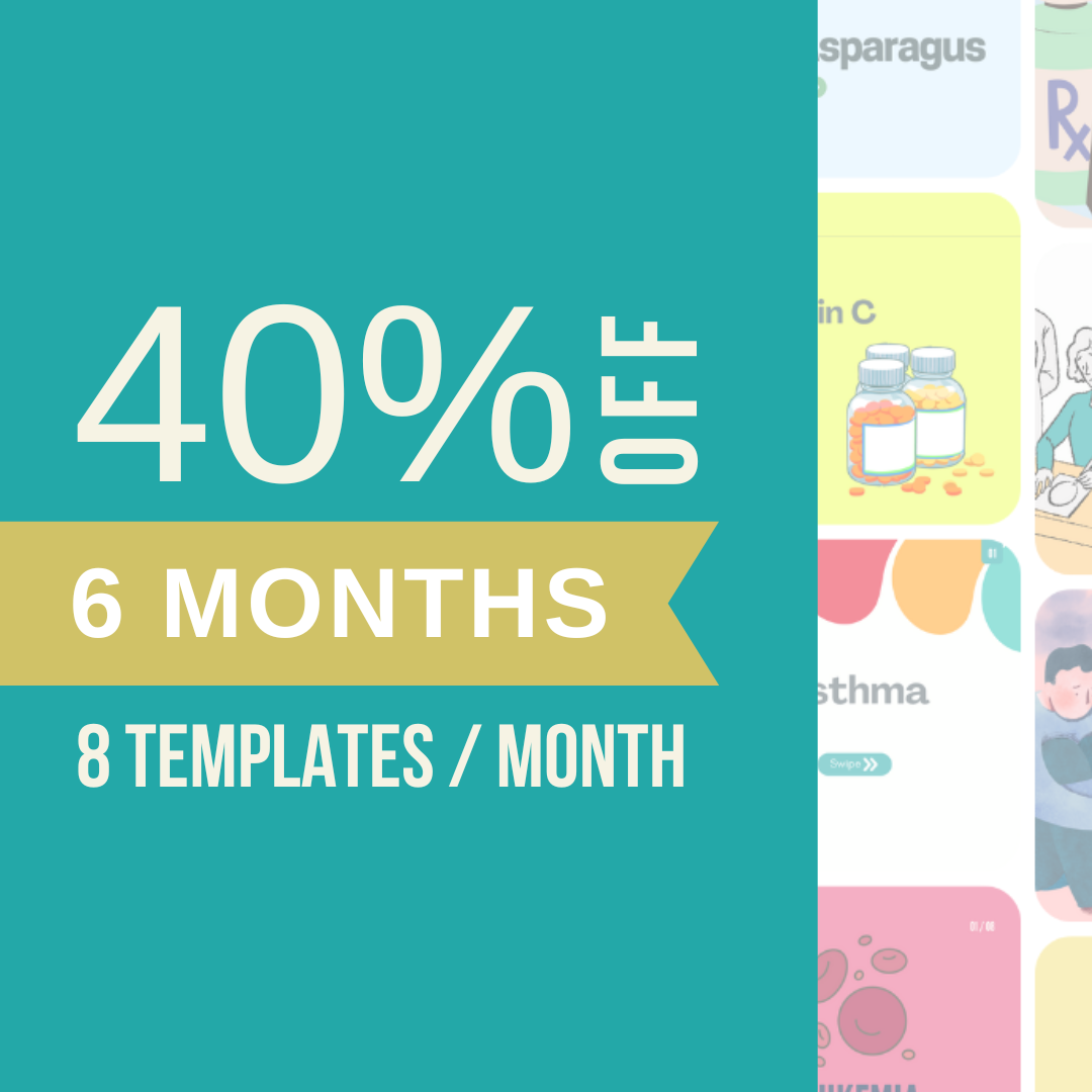 6-Month Pre-Paid Plan (08 Templates a Month) for Mental Health Content